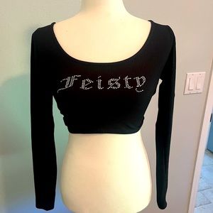 Windsor long sleeve crop top small